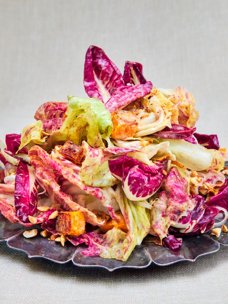 Radicchio Salad With Blue Cheese Dressing
