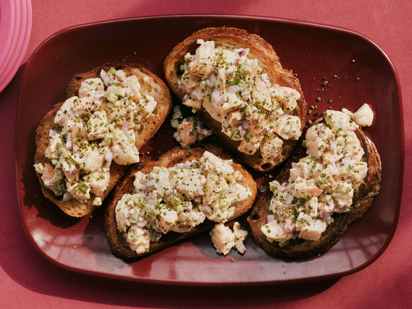 Shrimp Salad on Toast